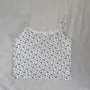 Cropped floral lace cami top (identical to skylar)